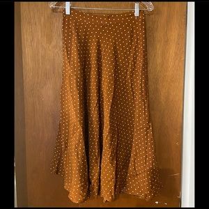 Polka Dot Midi Skirt